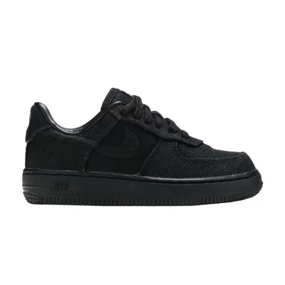 Pre-owned Nike Stussy X Air Force 1 Low Ps 'black' | Kid's Size 12