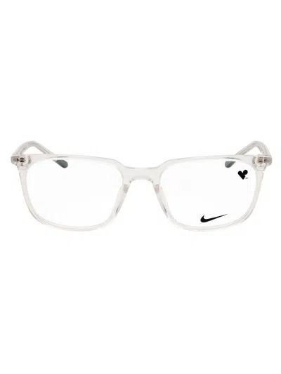 Nike Stylish Rectangular Eyeglasses For Everyone In Transparent