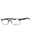 Nike Stylish Rectangular Eyeglasses For Men In Black