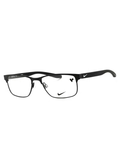 Nike Stylish Rectangular Eyeglasses For Men In Black