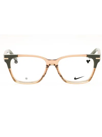 Nike Stylish Rectangular Eyeglasses For Women In Transparent