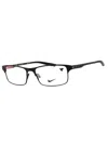 Nike Stylish Rectangular Men's Eyeglasses In Black