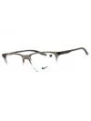 Nike Stylish Rectangular Unisex Eyeglasses In Black