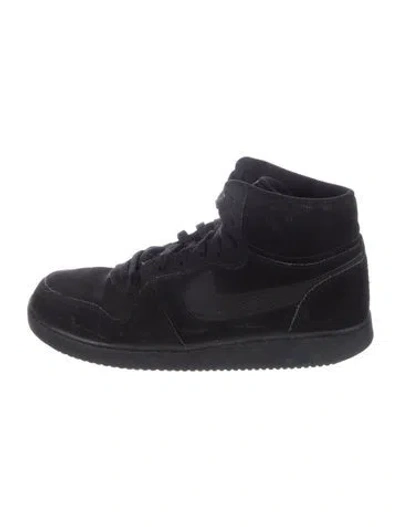 Pre-owned Nike Suede Athletic Sneakers In Blue