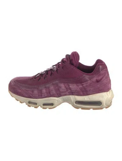 Pre-owned Nike Suede Athletic Sneakers In Purple