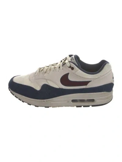 Pre-owned Nike Suede Colorblock Pattern Athletic Sneakers In Blue