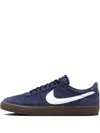 Nike Suede Leather Trainers In Blue