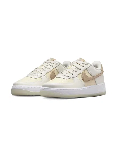 Nike Kids' Suede-panel Low Trainers In Neutral