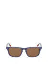 Nike Eclipse Rise Rectangular Frame Sunglasses In Blue