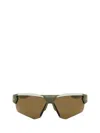 Nike Cloak Duo E Rectangle Frame Sunglasses In Green