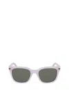 Nike Crescent Ii 52mm Square Sunglasses In Milky Lilac Bloom / Green