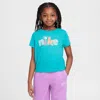 Nike Sunny Swoosh Little Kids' Graphic T-shirt In Green