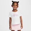 Nike Sunny Swoosh Toddler Graphic T-shirt In White