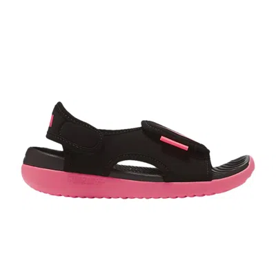 Pre-owned Nike Sunray Adjust 5 V2 Gs 'black Racer Pink' | Kid's Size 1