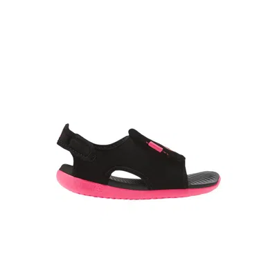 Pre-owned Nike Sunray Adjust 5 V2 Td 'black Racer Pink' | Infant Size 6