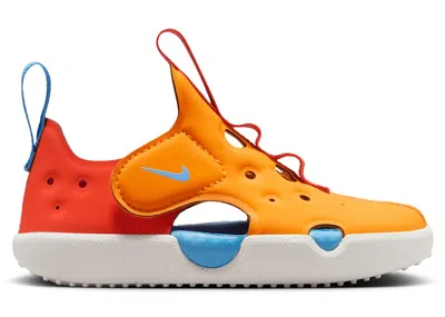 Pre-owned Nike Sunray Protect 4 Sneakers In Orange Peel/picante Red/university Blue