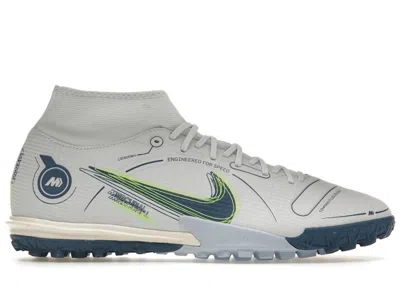 Pre-owned Nike Superfly 8 Academy Tf Sneakers In Football Grey/dark Marina Blue/light Marine In Multi