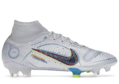 Pre-owned Nike Superfly 8 Elite Fg Sneakers In Football Grey/light Marine/laser Blue