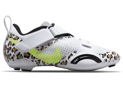 Pre-owned Nike Superrep Cycle Leopard (women's) Sneakers In White/black/chutney In Multi