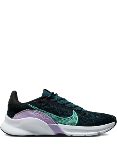 Nike Superrep Go 3 Nn Fk "black Green Glow Armory Navy" Sneakers