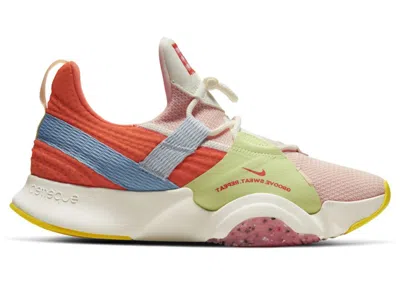 Pre-owned Nike Superrep Groove (women's) Sneakers In Orange Pearl/sail/light Voltage Yellow Ii