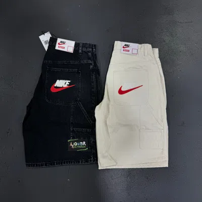 Pre-owned Nike Supreme  Denim Short (size:30,32,34,36,38) In Black,natural