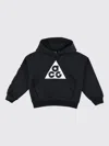 Nike Acg Icon Fleece Big Kids' Pullover Hoodie In Black