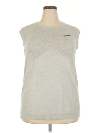 Pre-owned Nike Sweater Vest In Gray