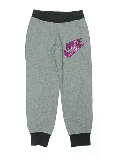 Pre-owned Nike Kids' Sweatpants In Gray