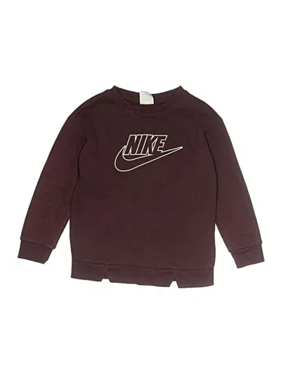 Pre-owned Nike Kids' Sweatshirt In Burgundy