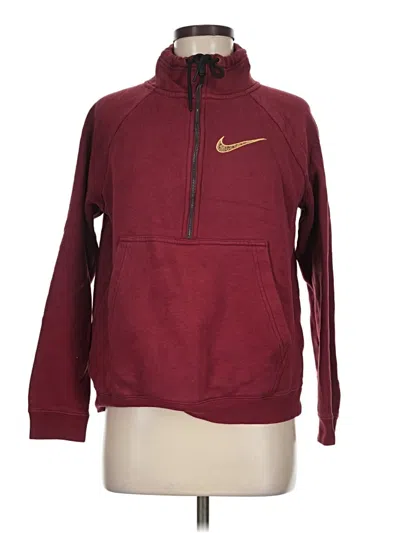 Pre-owned Nike Sweatshirt In Burgundy