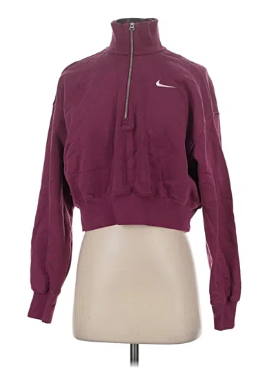 Pre-owned Nike Sweatshirt In Burgundy