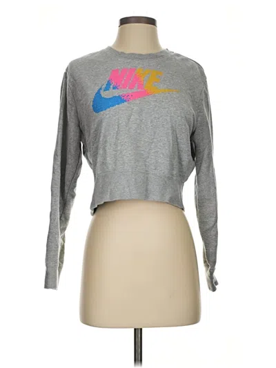 Pre-owned Nike Sweatshirt In Gray