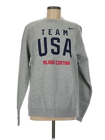 Pre-owned Nike Sweatshirt In Gray