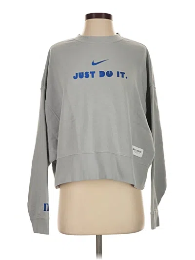 Pre-owned Nike Sweatshirt In Gray