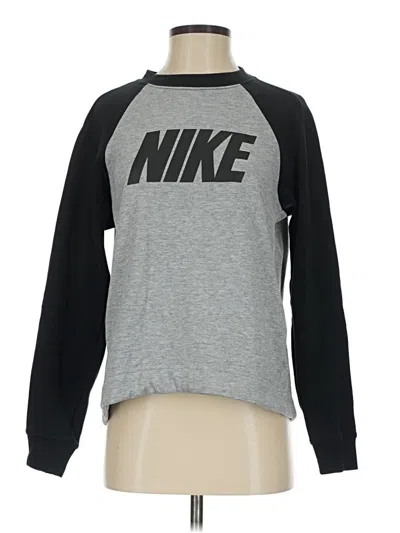 Pre-owned Nike Sweatshirt In Gray