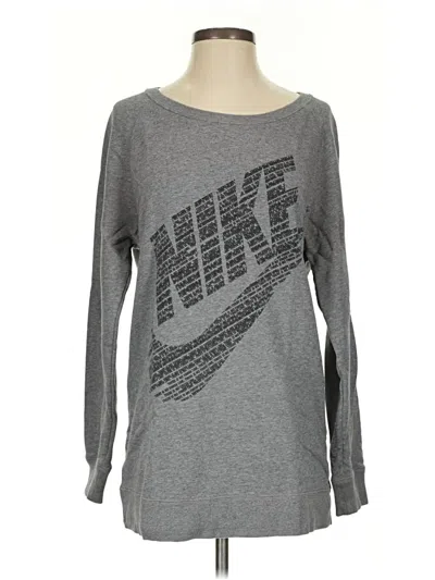 Pre-owned Nike Sweatshirt In Gray