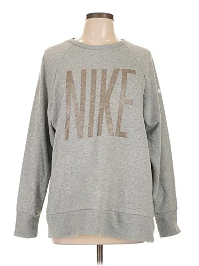 Pre-owned Nike Sweatshirt In Gray