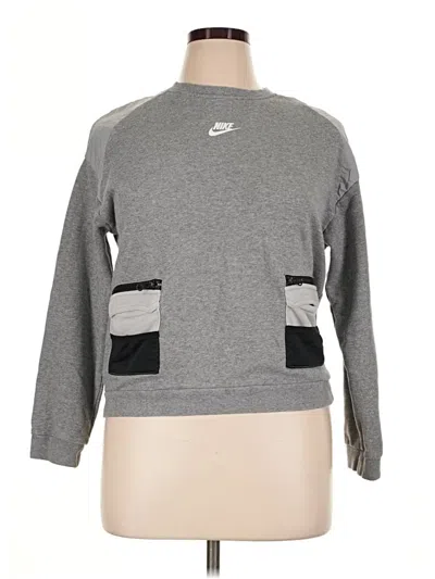 Pre-owned Nike Sweatshirt In Gray