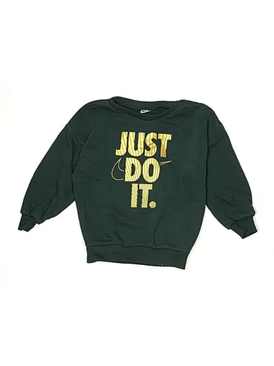 Pre-owned Nike Kids' Sweatshirt In Green