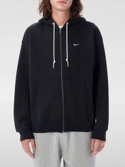 Nike Solo Swoosh Hoodie In Black