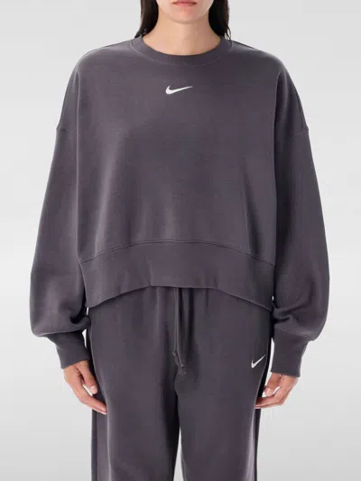NIKE SWEATSHIRT NIKE WOMAN COLOR CHARCOAL,H34987033