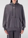 Nike Logo-embroidered Hoodie In Gray
