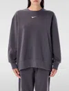 Nike Sweatshirt  Woman Color Charcoal In Gray