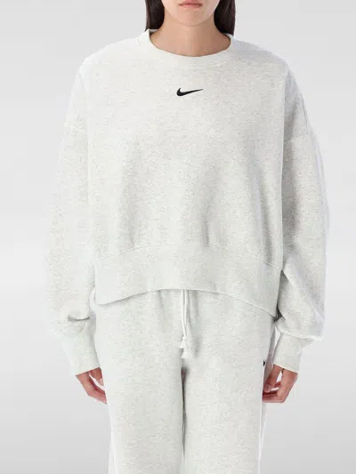 Nike Sweatshirt  Woman Color Grey 1 In White