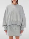 Nike Phoenix Fleece Crew Neck Sweatshirt In Gray