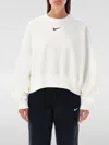Nike Women's  Sportswear Phoenix Fleece Oversized Crew-neck Sweatshirt In Weiss