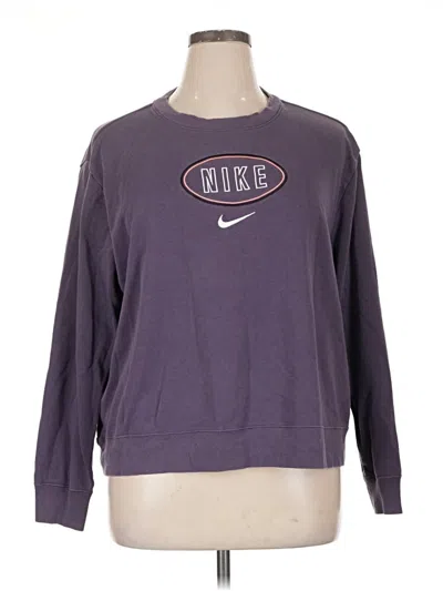 Pre-owned Nike Sweatshirt In Purple