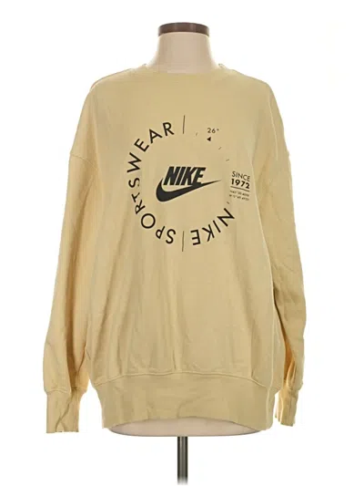Pre-owned Nike Sweatshirt In Tan