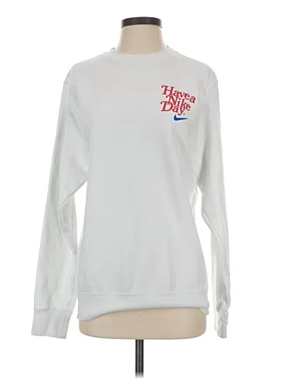 Pre-owned Nike Sweatshirt In White